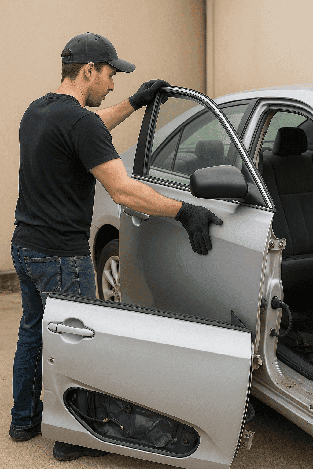 خطوات تركيب باب كامري 2018 من التشليح بنفسك