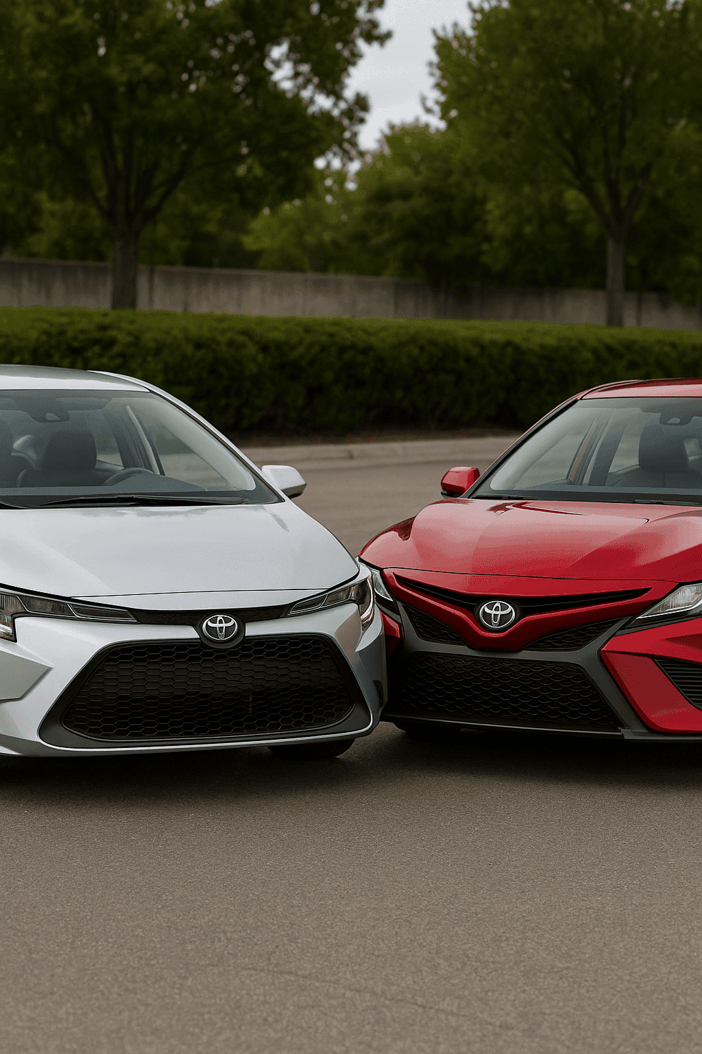 مقارنة تويوتا كورولا وكامري - تشليح كامري