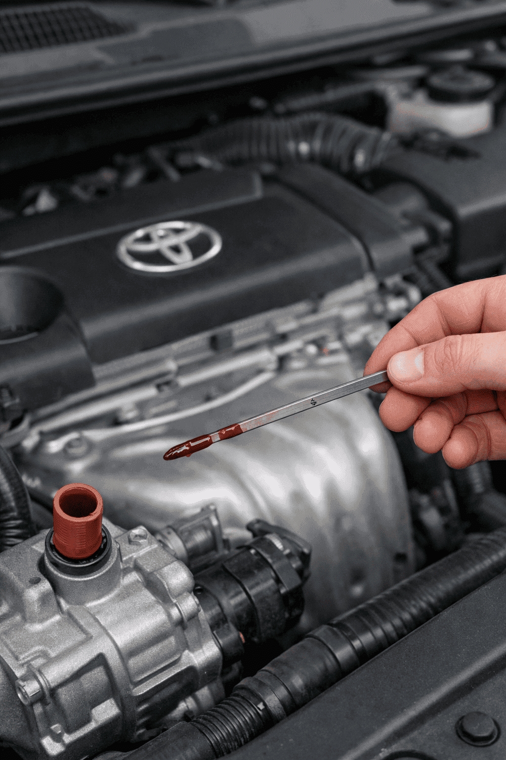 كيف تعرف زيت القير ناقص في الكامري ؟ - تشليح كامري